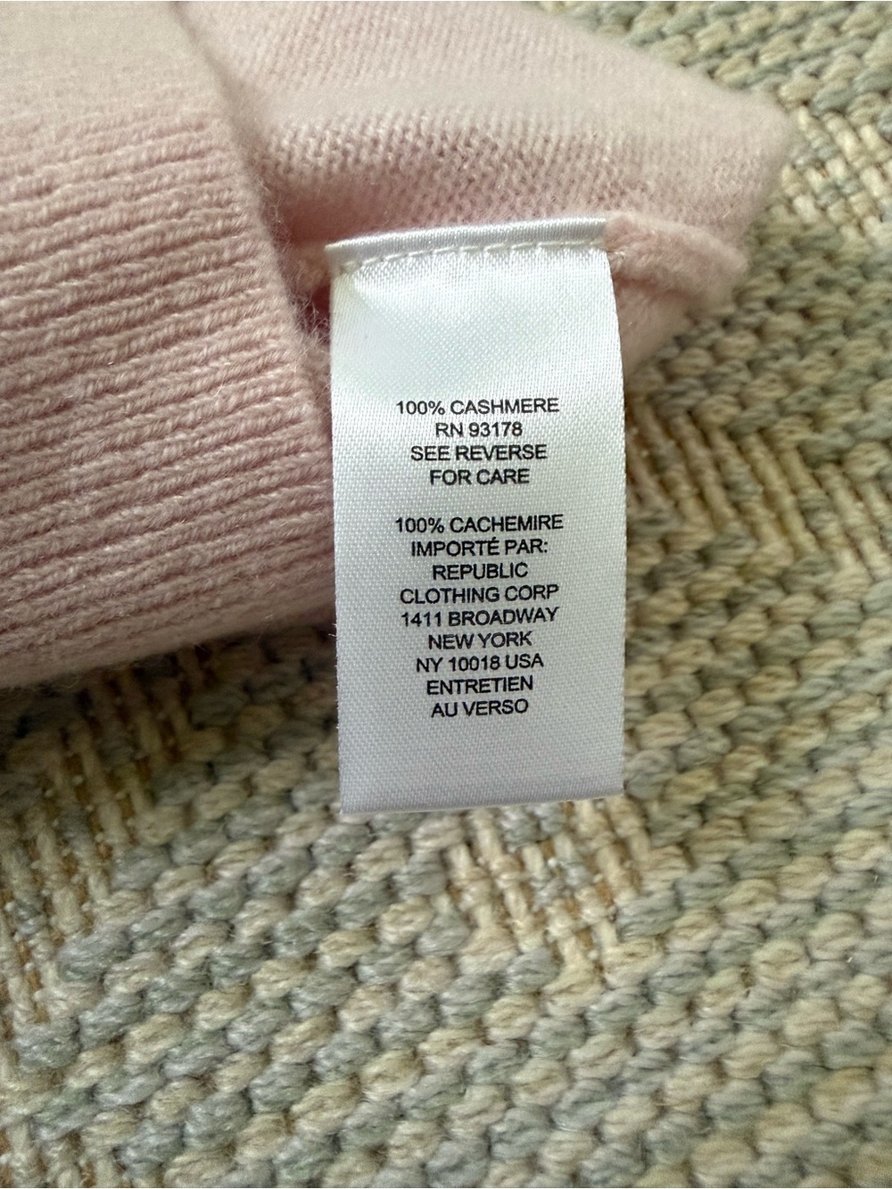 Joie Blush Pink V-Neck Tank Top - Picture 3 of 5